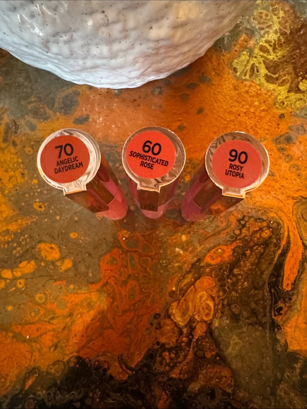 L'Oreal Lip Gloss Trio — Coral, Rose, Berry Tones